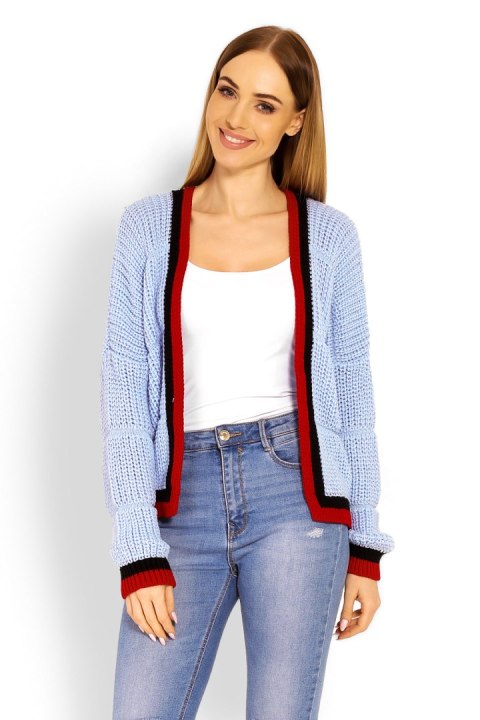 Sweter Kardigan Model 60004 Sky Blue - PeeKaBoo PeeKaBoo Sweter Kardigan Model 60004 Sky Blue - PeeKaBoo PeeKaBoo