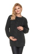 Sweter Model 70040 Grafit - PeeKaBoo PeeKaBoo Sweter Model 70040 Grafit - PeeKaBoo PeeKaBoo