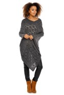 Sweter Poncho model 30012 Graphit - PeeKaBoo PeeKaBoo Sweter Poncho model 30012 Graphit - PeeKaBoo PeeKaBoo