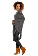 Sweter Poncho model 30012 Graphit - PeeKaBoo PeeKaBoo Sweter Poncho model 30012 Graphit - PeeKaBoo PeeKaBoo