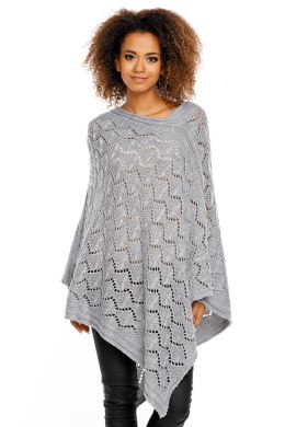 Sweter Poncho model 30012 Light Gray - PeeKaBoo PeeKaBoo