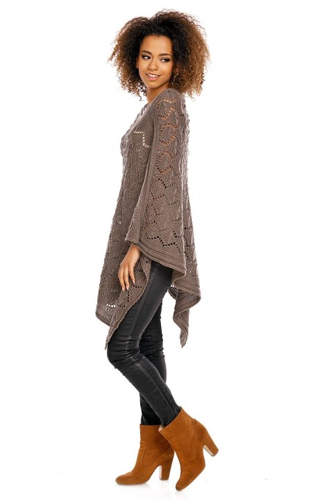 Sweter Poncho model 30012 Mocca - PeeKaBoo PeeKaBoo Sweter Poncho model 30012 Mocca - PeeKaBoo PeeKaBoo