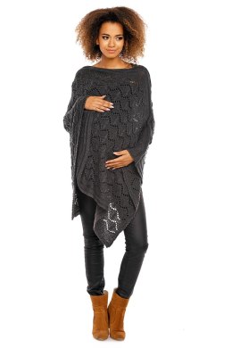 Sweter Poncho model 30012C Graphit - PeeKaBoo PeeKaBoo