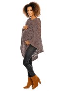Sweter Poncho model 30012C Mocca - PeeKaBoo PeeKaBoo Sweter Poncho model 30012C Mocca - PeeKaBoo PeeKaBoo