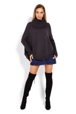 Sweter Ponczo Model 70009 Grafit - PeeKaBoo PeeKaBoo