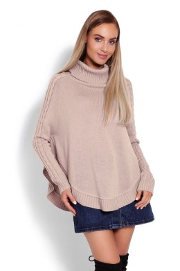 Sweter Ponczo Model 70009 Latte - PeeKaBoo PeeKaBoo