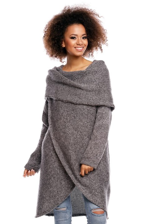 Sweter model 30051 Dark Gray - PeeKaBoo PeeKaBoo Sweter model 30051 Dark Gray - PeeKaBoo PeeKaBoo