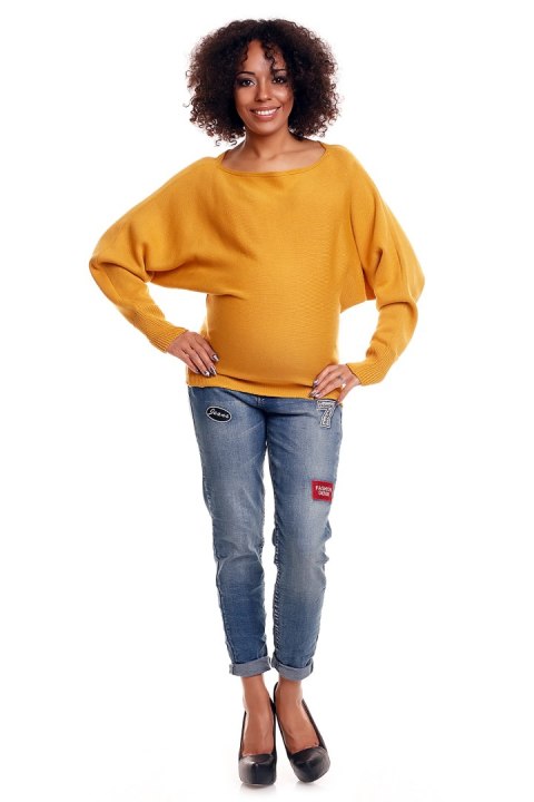 Sweter model 70003C Mustard - PeeKaBoo PeeKaBoo Sweter model 70003C Mustard - PeeKaBoo PeeKaBoo