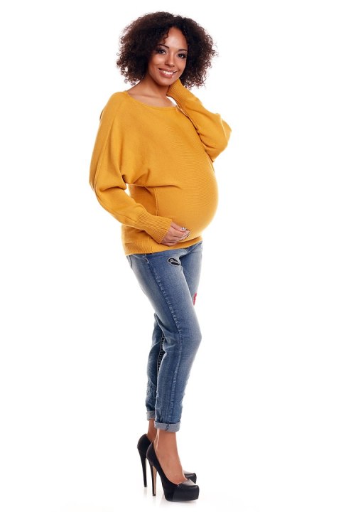 Sweter model 70003C Mustard - PeeKaBoo PeeKaBoo Sweter model 70003C Mustard - PeeKaBoo PeeKaBoo