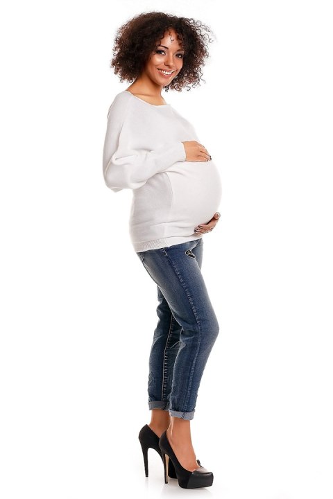 Sweter model 70003C White - PeeKaBoo PeeKaBoo Sweter model 70003C White - PeeKaBoo PeeKaBoo
