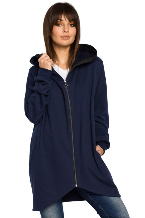 Bluza Damska Model B054 Navy - BeWear BeWear Bluza Damska Model B054 Navy - BeWear BeWear