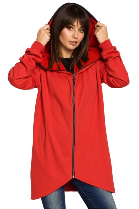 Bluza Damska Model B054 Red - BeWear BeWear Bluza Damska Model B054 Red - BeWear BeWear