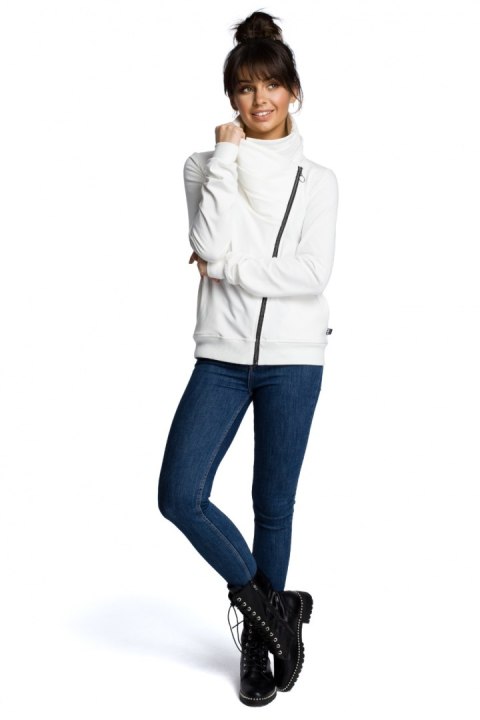 Bluza Damska Model B071 Ecru - BeWear BeWear Bluza Damska Model B071 Ecru - BeWear BeWear