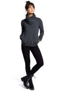 Bluza Damska Model B071 Grafit - BeWear BeWear Bluza Damska Model B071 Grafit - BeWear BeWear