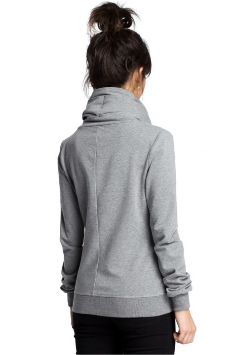 Bluza Damska Model B071 Grey - BeWear BeWear Bluza Damska Model B071 Grey - BeWear BeWear