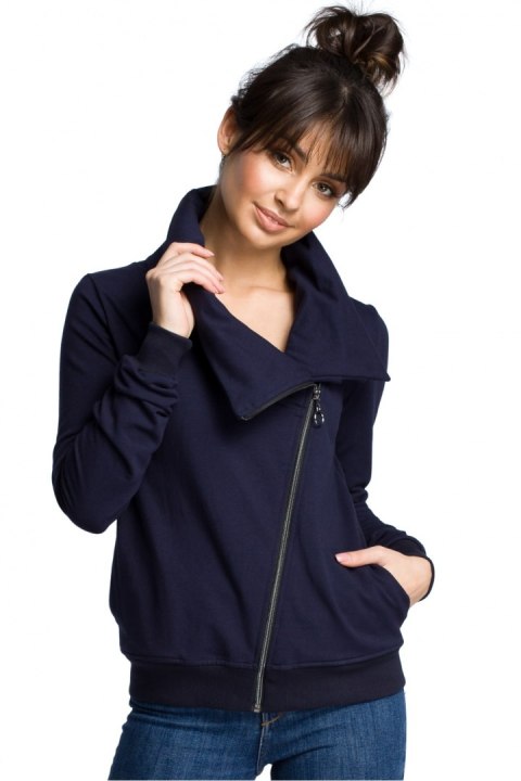 Bluza Damska Model B071 Navy - BeWear BeWear Bluza Damska Model B071 Navy - BeWear BeWear
