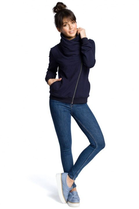 Bluza Damska Model B071 Navy - BeWear BeWear Bluza Damska Model B071 Navy - BeWear BeWear