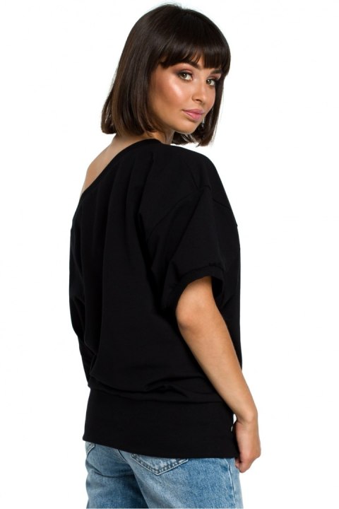 Bluza Damska Model B079 Black - BeWear BeWear Bluza Damska Model B079 Black - BeWear BeWear