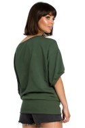 Bluza Damska Model B079 Green - BeWear BeWear Bluza Damska Model B079 Green - BeWear BeWear