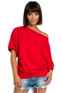 Bluza Damska Model B079 Red - BeWear BeWear Bluza Damska Model B079 Red - BeWear BeWear