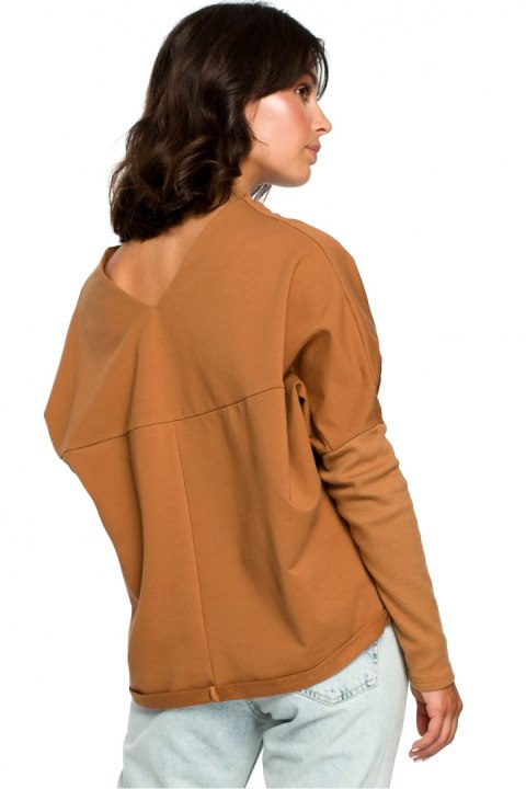 Bluza Damska Model B094 Carmel - BeWear BeWear Bluza Damska Model B094 Carmel - BeWear BeWear