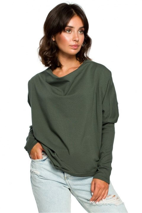 Bluza Damska Model B094 Green - BeWear BeWear Bluza Damska Model B094 Green - BeWear BeWear