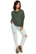 Bluza Damska Model B094 Green - BeWear BeWear Bluza Damska Model B094 Green - BeWear BeWear