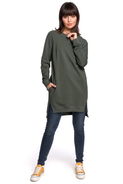 Bluza Damska Model B101 Green - BeWear BeWear Bluza Damska Model B101 Green - BeWear BeWear