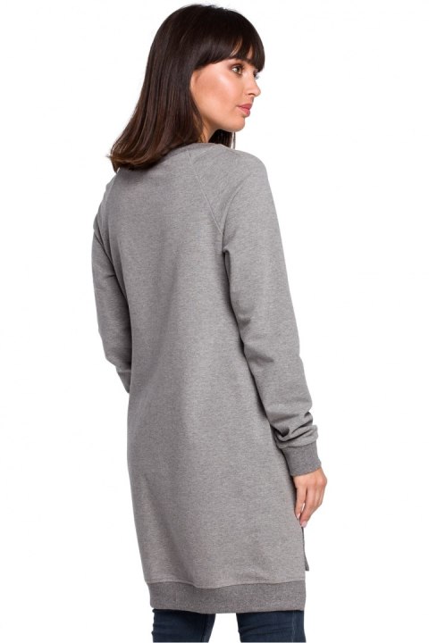 Bluza Damska Model B101 Grey - BeWear BeWear Bluza Damska Model B101 Grey - BeWear BeWear
