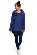 Bluza Damska Model B131 Indygo - BeWear BeWear Bluza Damska Model B131 Indygo - BeWear BeWear