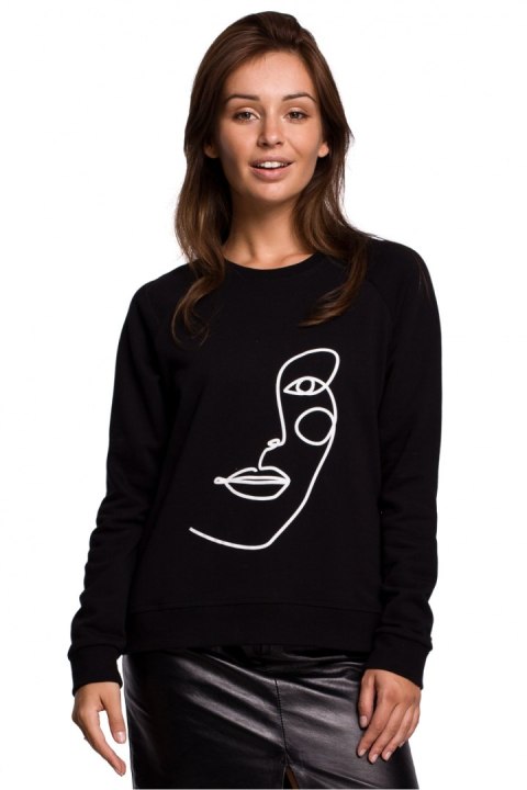 Bluza Damska Model B167 Black - BeWear BeWear Bluza Damska Model B167 Black - BeWear BeWear