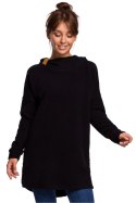 Bluza Damska Model B176 Black - BeWear BeWear Bluza Damska Model B176 Black - BeWear BeWear