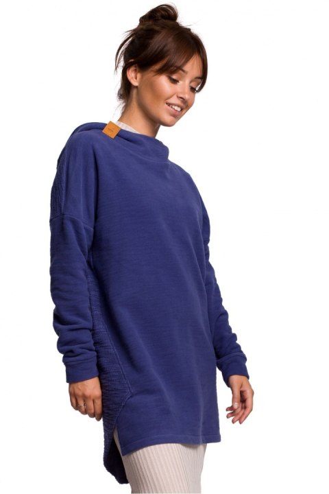 Bluza Damska Model B176 Indygo - BeWear BeWear Bluza Damska Model B176 Indygo - BeWear BeWear