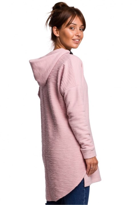 Bluza Damska Model B176 Powder Pink - BeWear BeWear Bluza Damska Model B176 Powder Pink - BeWear BeWear