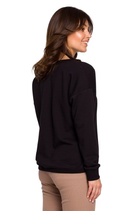 Bluza Damska Model B225 Black - BeWear BeWear Bluza Damska Model B225 Black - BeWear BeWear