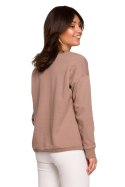 Bluza Damska Model B225 Cappuccino - BeWear BeWear Bluza Damska Model B225 Cappuccino - BeWear BeWear