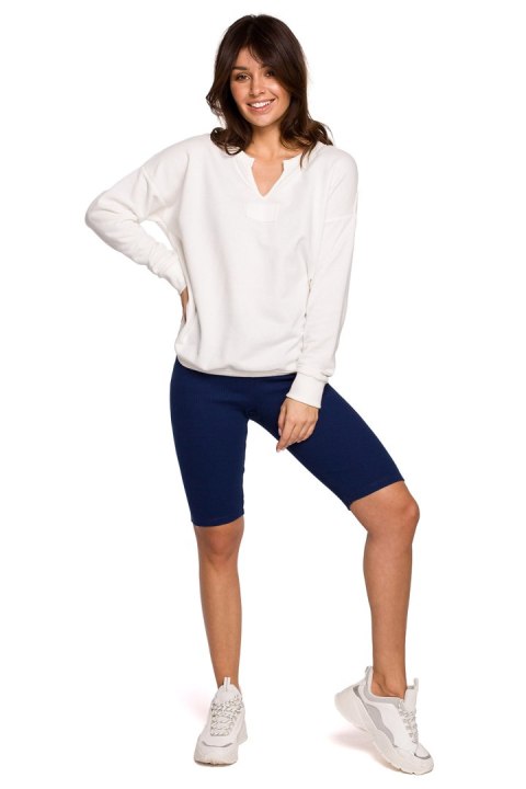 Bluza Damska Model B225 Ecru - BeWear BeWear Bluza Damska Model B225 Ecru - BeWear BeWear