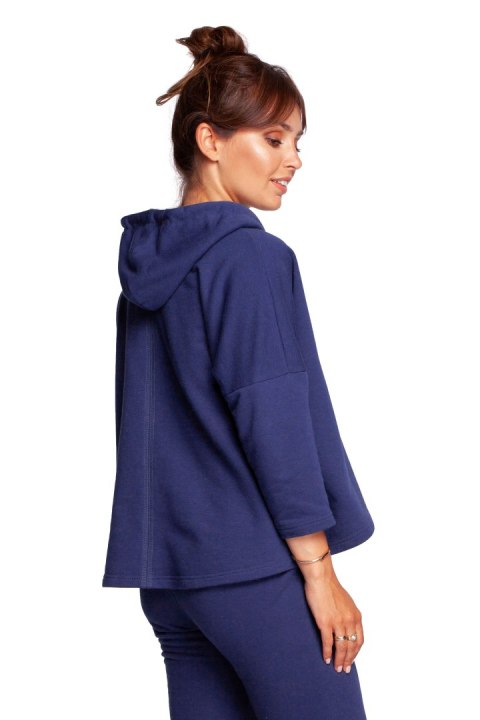 Bluza Damska Model B239 Atrament - BeWear BeWear Bluza Damska Model B239 Atrament - BeWear BeWear