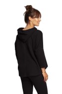 Bluza Damska Model B239 Black - BeWear BeWear Bluza Damska Model B239 Black - BeWear BeWear