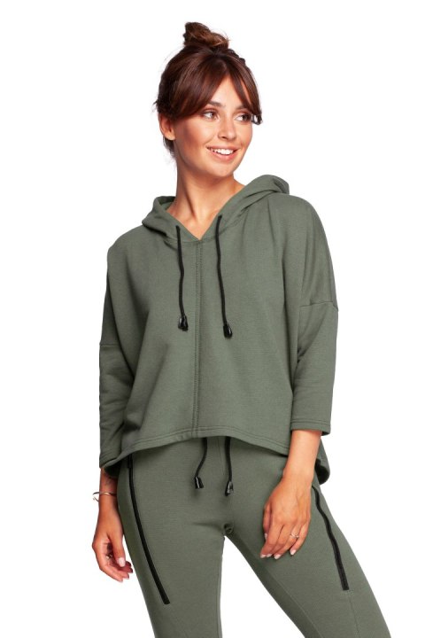 Bluza Damska Model B239 Khaki - BeWear BeWear Bluza Damska Model B239 Khaki - BeWear BeWear