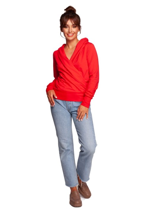 Bluza Damska Model B246 Red - BeWear BeWear Bluza Damska Model B246 Red - BeWear BeWear