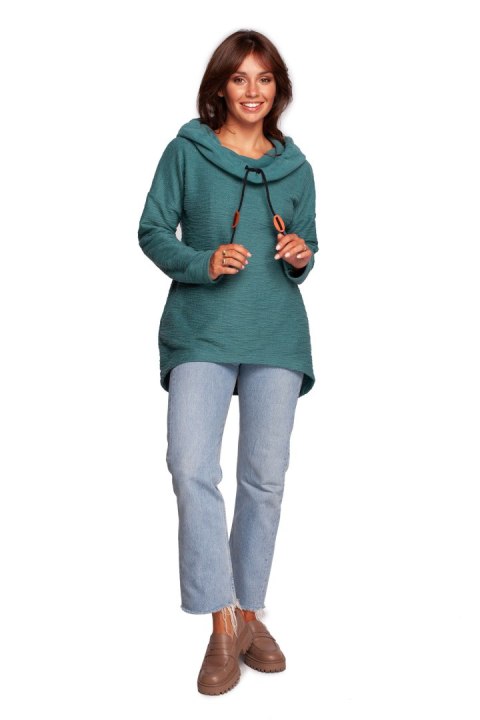Bluza Damska Model B249 Turkus - BeWear BeWear Bluza Damska Model B249 Turkus - BeWear BeWear