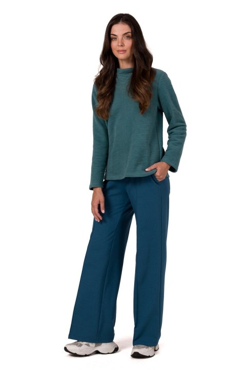 Bluza Damska Model B268 Turkus - BeWear BeWear Bluza Damska Model B268 Turkus - BeWear BeWear