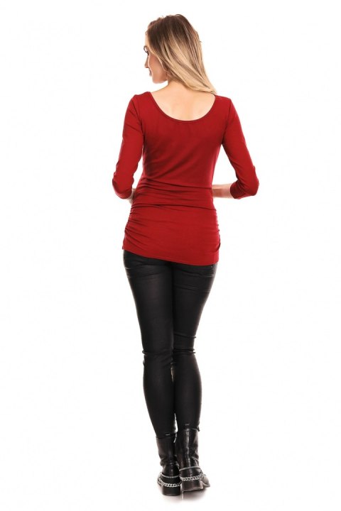 Bluzka Ciążowa Model 0142 Bordo - PeeKaBoo PeeKaBoo Bluzka Ciążowa Model 0142 Bordo - PeeKaBoo PeeKaBoo
