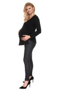 Bluzka Ciążowa Model 0185 Black - PeeKaBoo PeeKaBoo