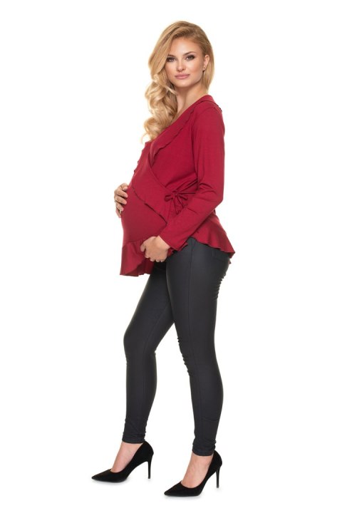 Bluzka Ciążowa Model 0185 Bordo - PeeKaBoo PeeKaBoo Bluzka Ciążowa Model 0185 Bordo - PeeKaBoo PeeKaBoo