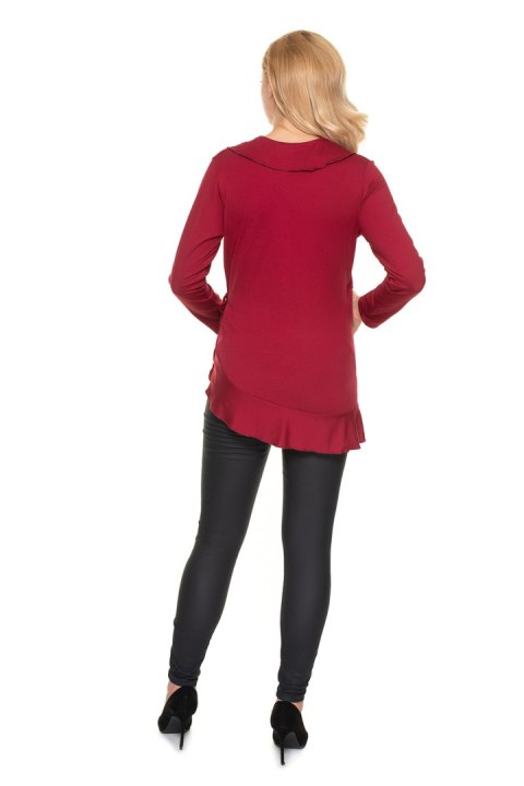 Bluzka Ciążowa Model 0185 Bordo - PeeKaBoo PeeKaBoo Bluzka Ciążowa Model 0185 Bordo - PeeKaBoo PeeKaBoo