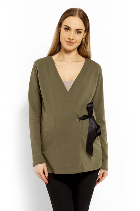 Bluzka Ciążowa Model 1626C Khaki - PeeKaBoo PeeKaBoo Bluzka Ciążowa Model 1626C Khaki - PeeKaBoo PeeKaBoo