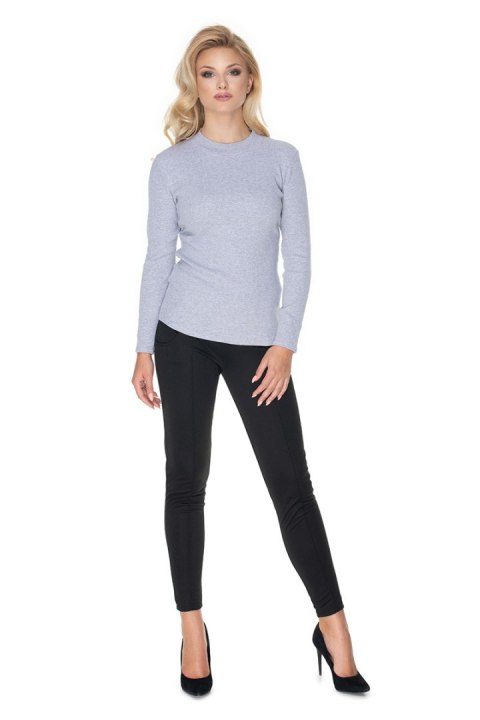 Bluzka Model 0166 Grey - PeeKaBoo PeeKaBoo Bluzka Model 0166 Grey - PeeKaBoo PeeKaBoo