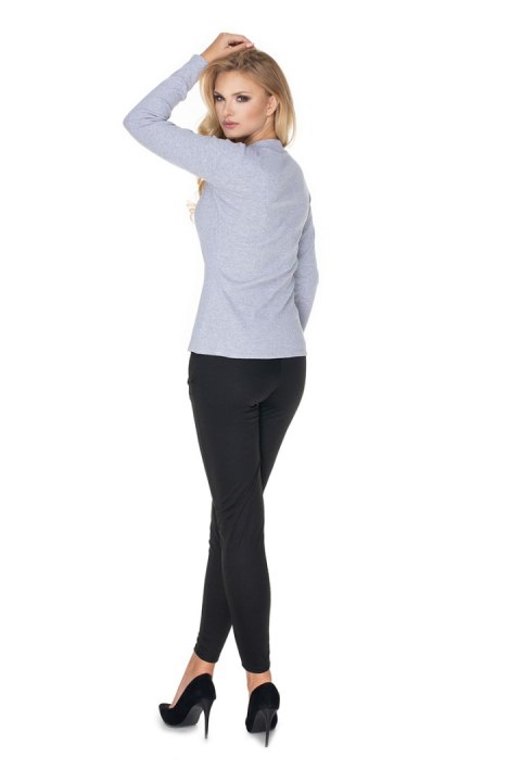 Bluzka Model 0166 Grey - PeeKaBoo PeeKaBoo Bluzka Model 0166 Grey - PeeKaBoo PeeKaBoo